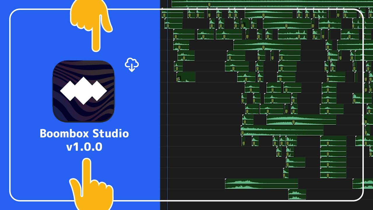 Boombox Studio (sneak peek) — visual sound design app 😱