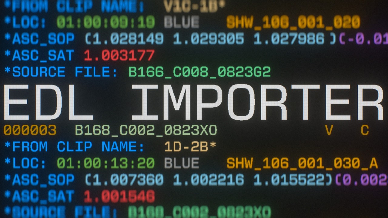 EDL Importer for After Effects