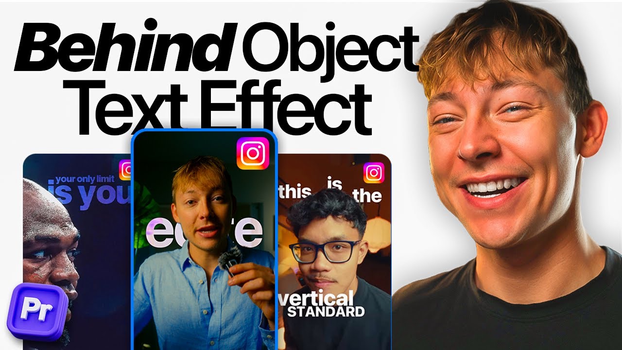 How To Make Text Go Behind Your Head In Premiere Pro 2025!! NO AFTER EFFECTS!!!!