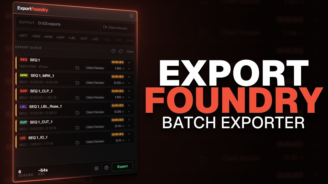 ExportFoundry for Premiere Pro