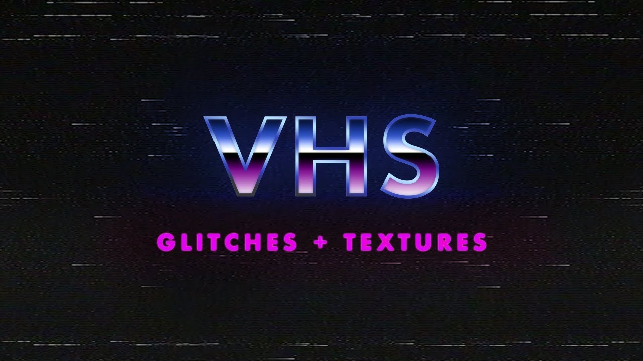 VHS Glitches + Textures Overlay Pack
