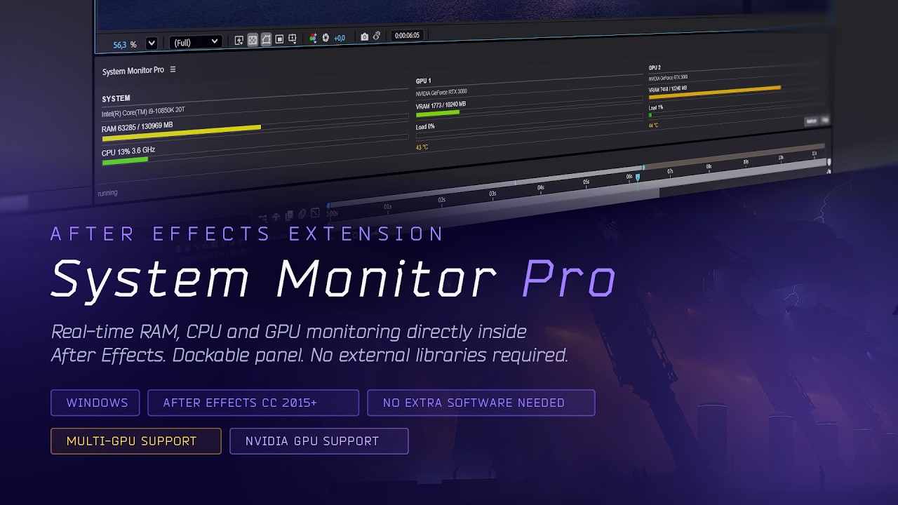 System Monitor Pro for After Effects