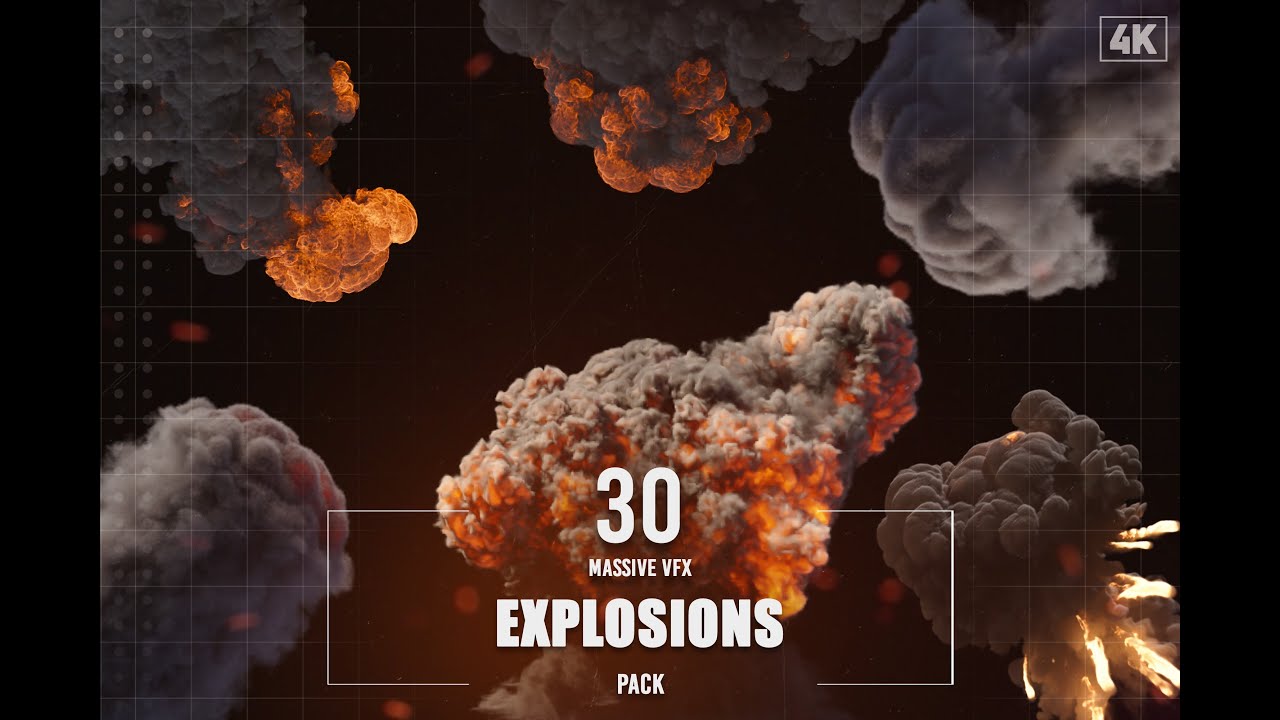 30 Massive VFX Explosions Pack