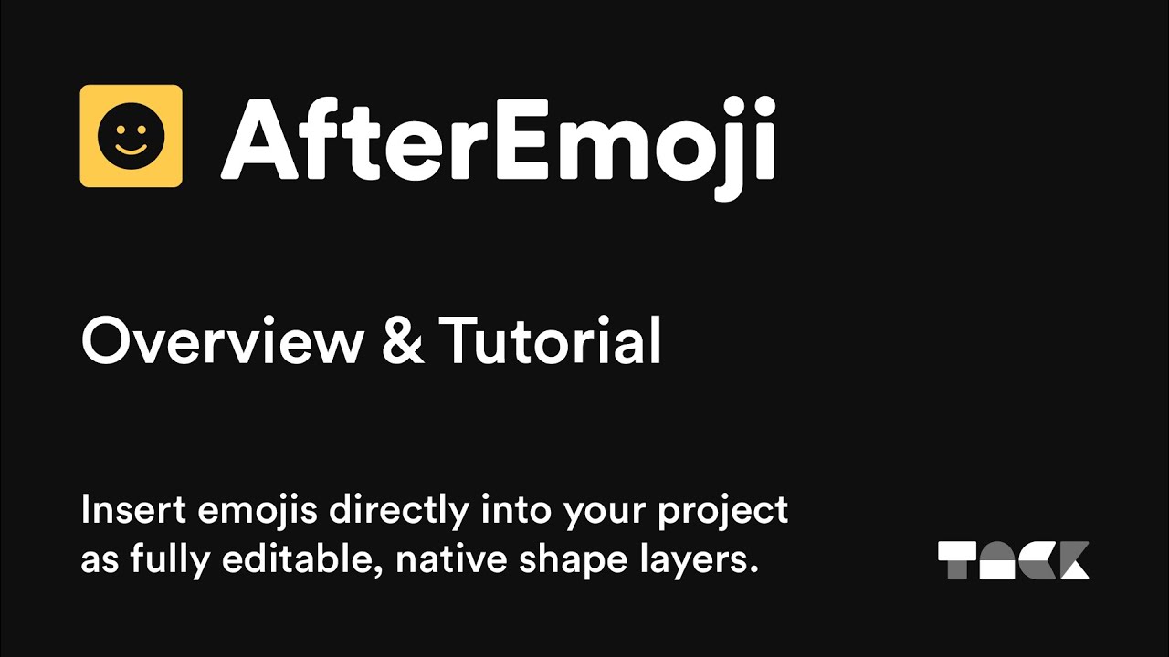 AfterEmoj for After Effects | Full Tutorial