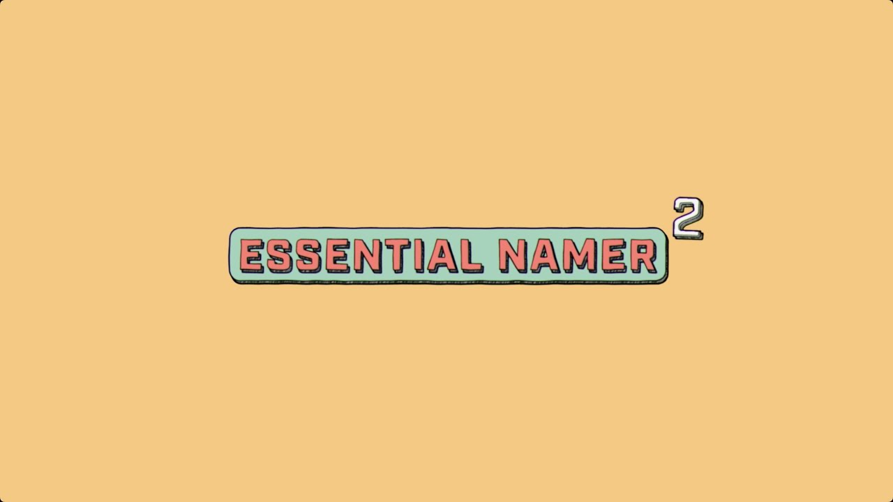 Essential Namer 2 for After Effects