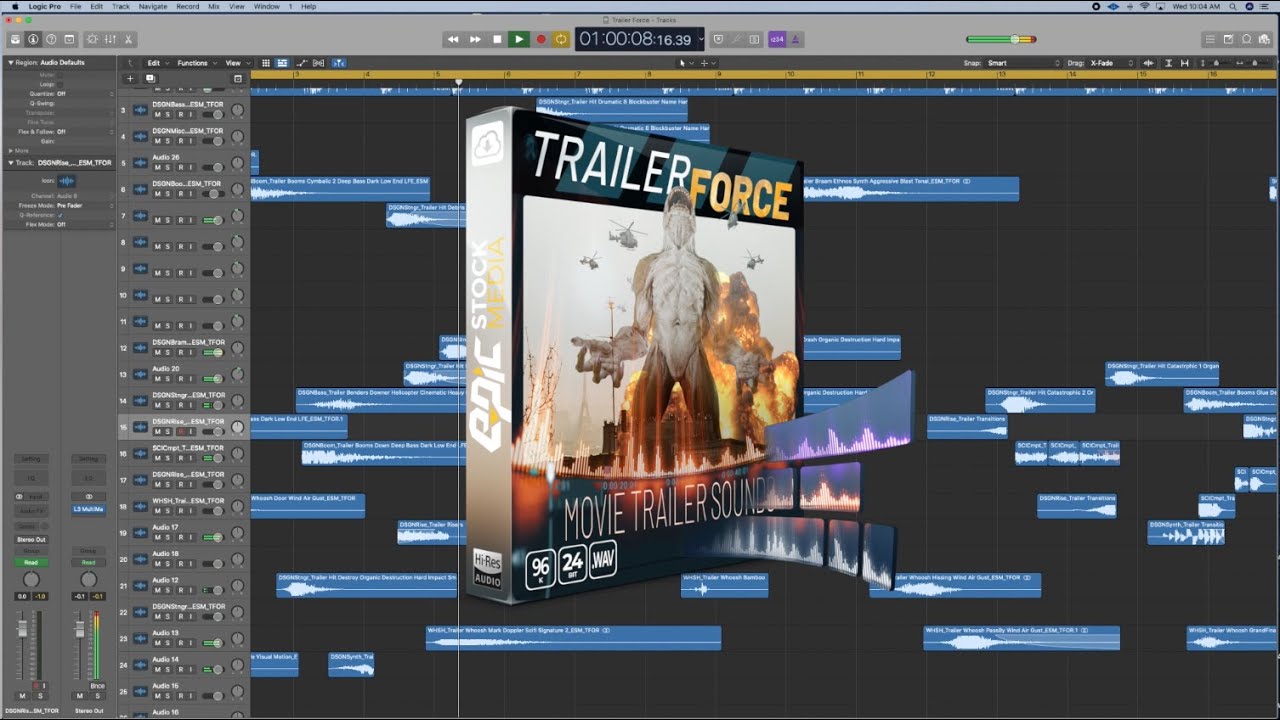 Trailer Force - Cinematic Sound Effects Tool Kit For Movie Trailers