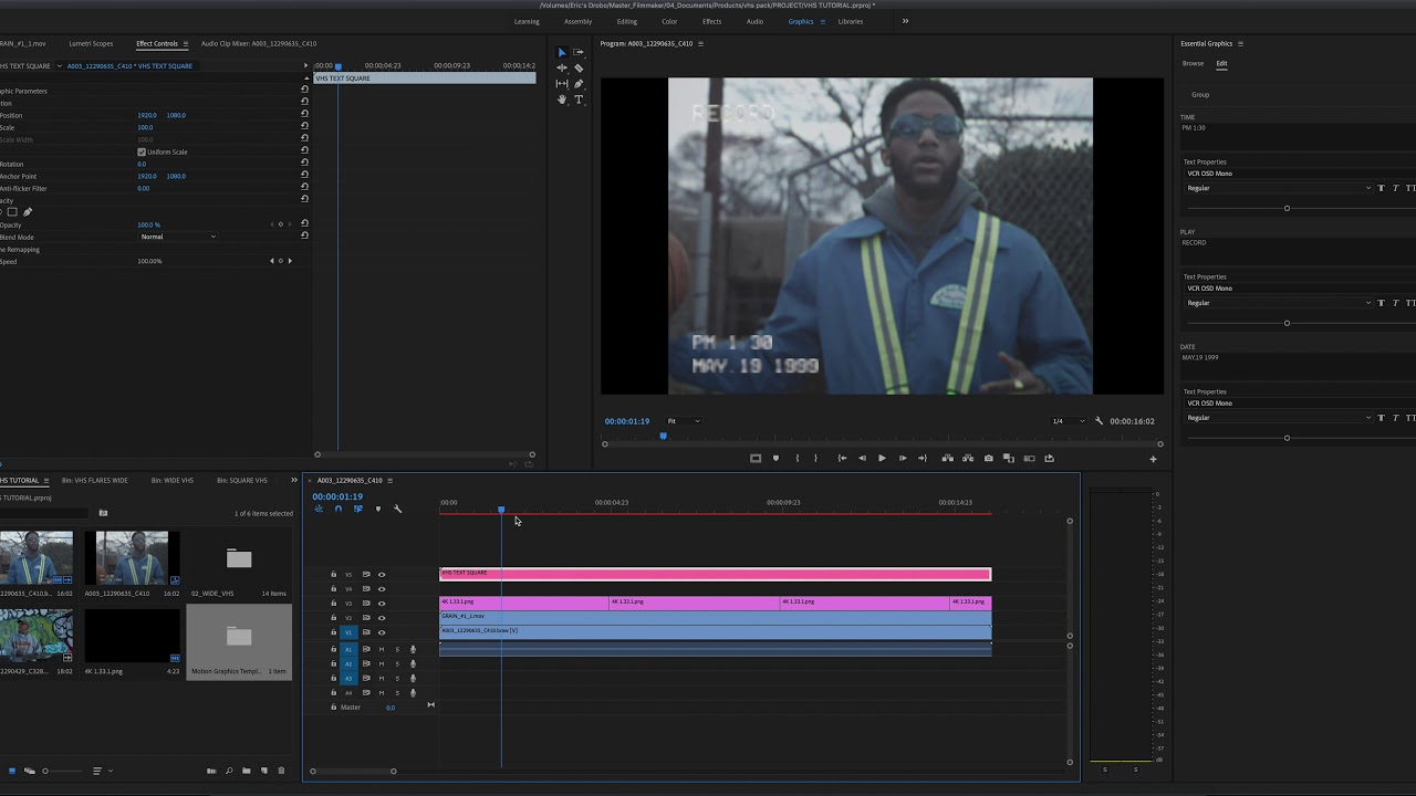 How to Add Authentic VHS Texture to your Footage!