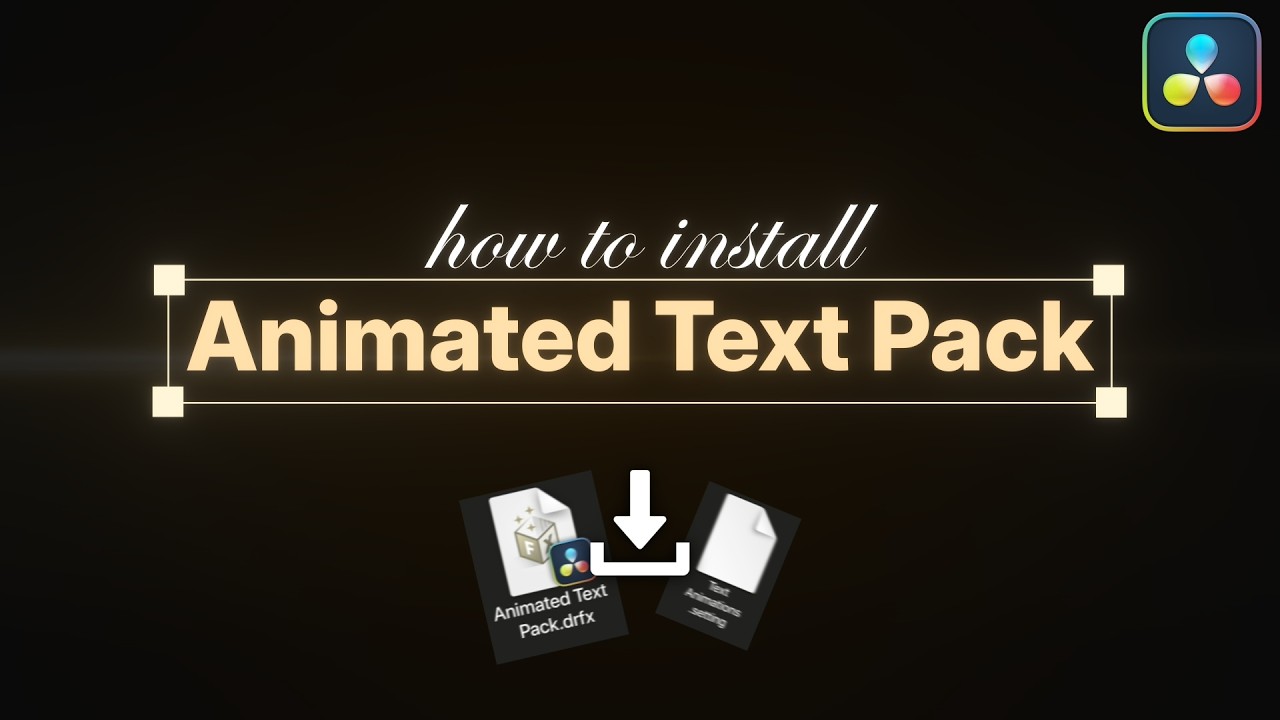 How To Install The Animated Text Pack