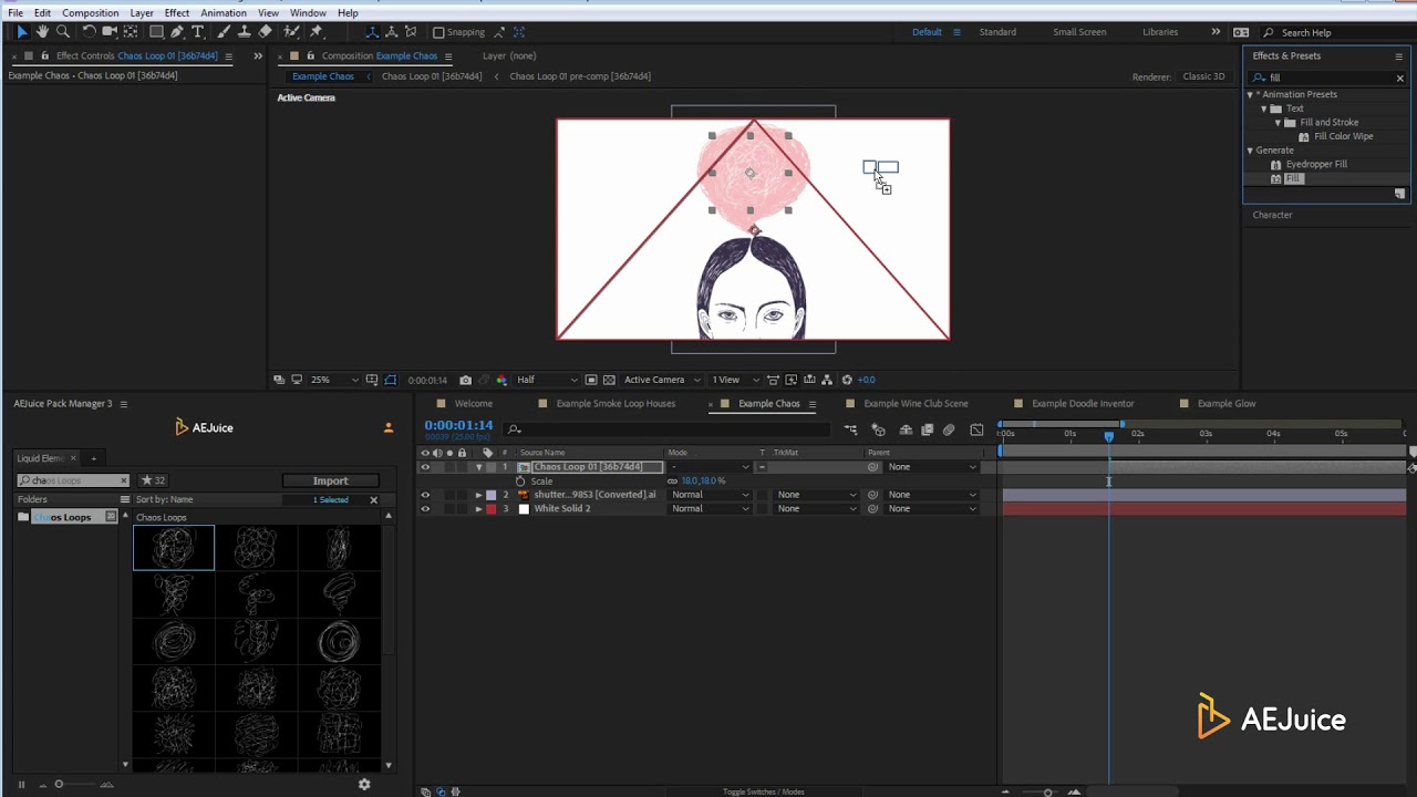 How to install and use Liquid Elements for AEJuice Pack Manager