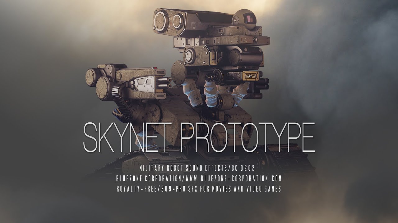 Skynet Prototype - Military Robot Sound Effects - Sound Library for Download