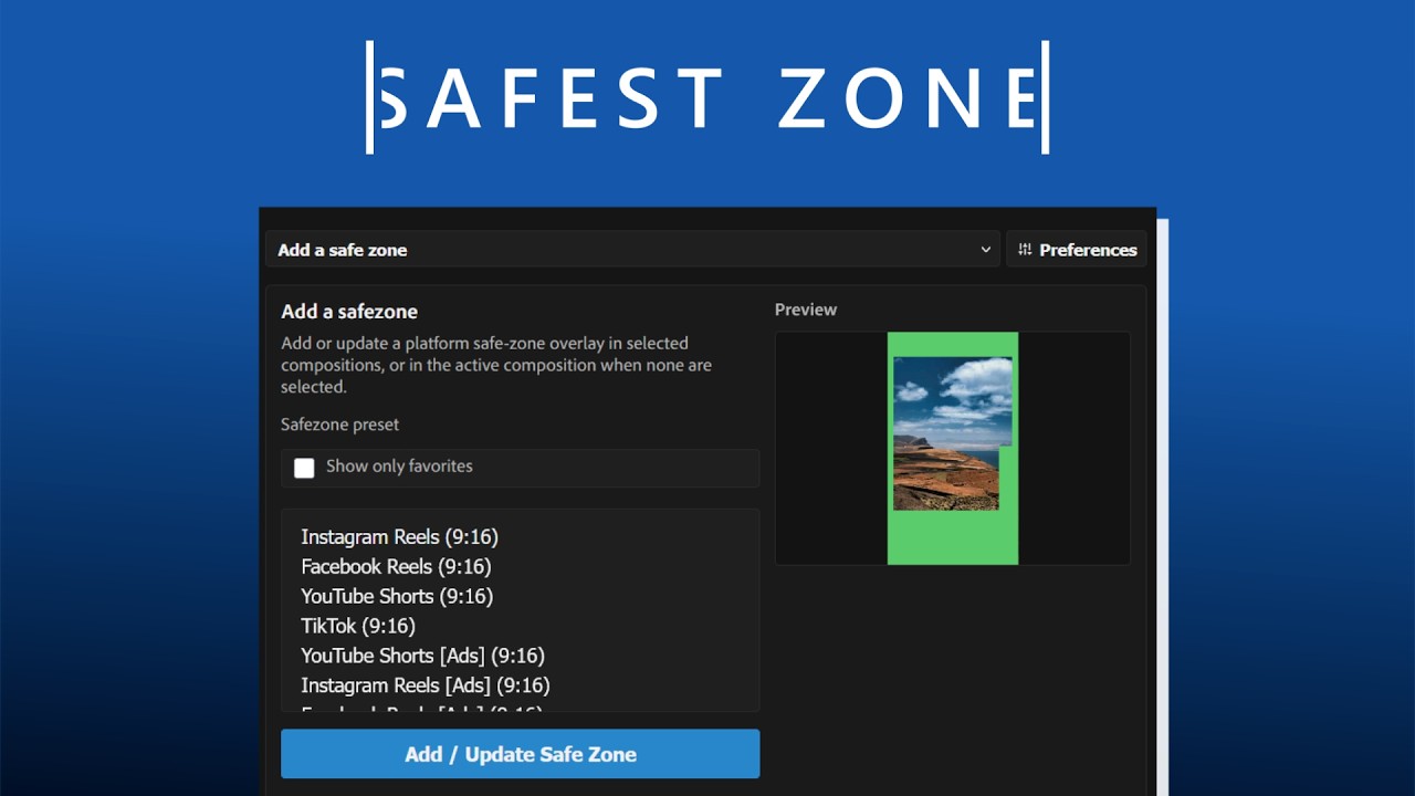 Safest Zone for After Effects