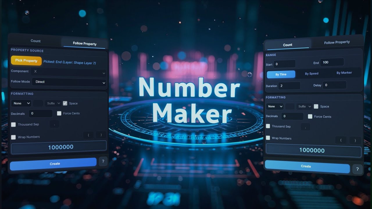 Number Maker for After Effects | Dynamic Numbers Made Easy