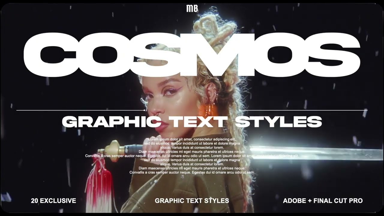 COSMOS - NEW TITLE PRESETS FOR VIDEO EDITING | moonbear.shop / moonbearfilms.com