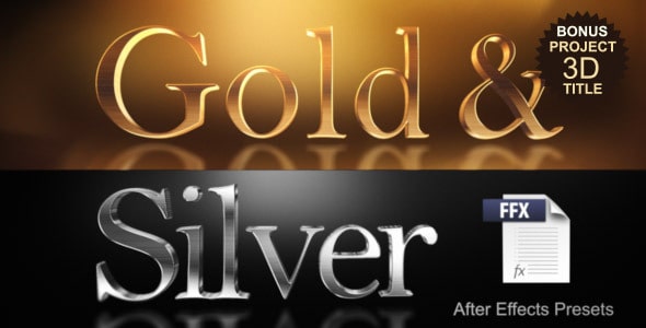 VIDEOHIVE GOLD & SILVER PRESETS