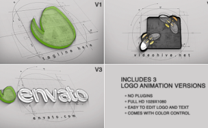 Architect Logo Reveal (3 versions) Videohive