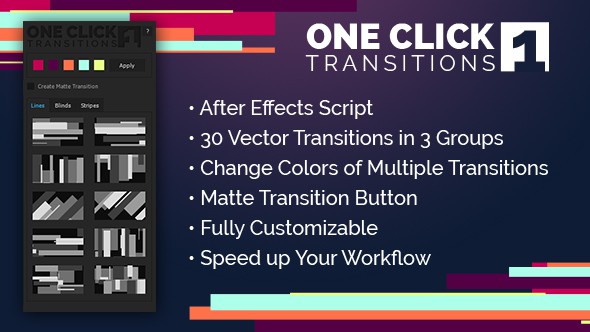 VIDEOHIVE ONE CLICK TRANSITIONS VOL.1