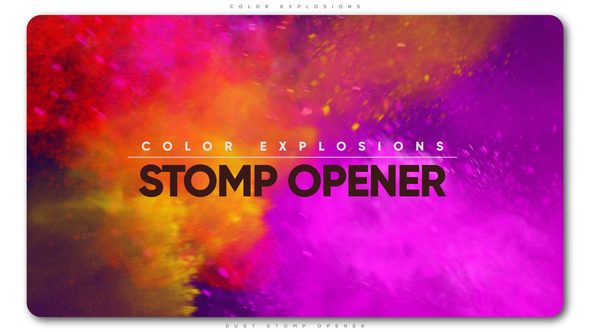 VIDEOHIVE COLOR EXPLOSIONS STOMP OPENER