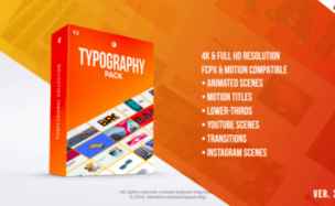 VIDEOHIVE TYPOGRAPHY PACK PRO | FCPX – APPLE MOTION