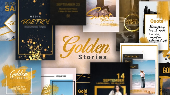 Golden Stories // Animated Stories for Instagram