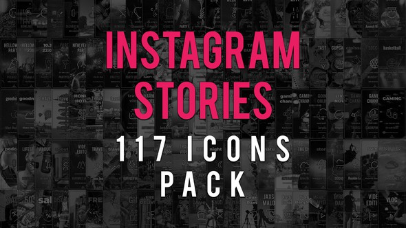 VIDEOHIVE INSTAGRAM STORIES ICONS PACK