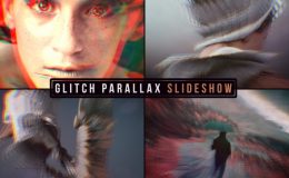 VIDEOHIVE GLITCH PARALLAX SLIDESHOW