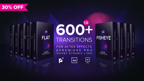 VIDEOHIVE PIXELLAND TRANSITIONS PACK