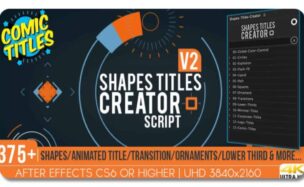 VIDEOHIVE SHAPES TITLES CREATOR