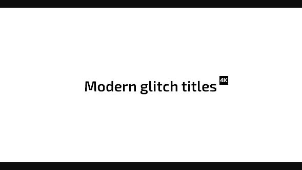 VIDEOHIVE MODERN GLITCH TITLES 17928587