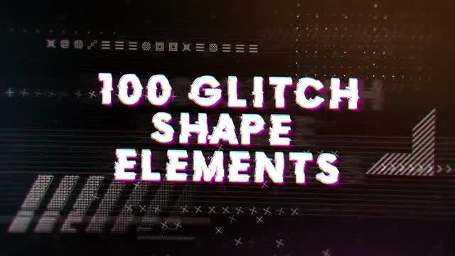 GLITCH ELEMENTS PACK (MOTION ARRAY)