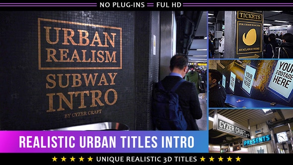VIDEOHIVE REALISTIC URBAN 3D TITLES INTRO