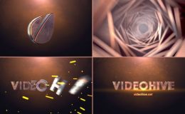 VIDEOHIVE CINEMATIC TUNNEL LOGO TEXT REVEAL