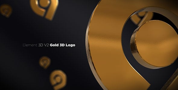 VIDEOHIVE GOLD 3D LOGO OPENER