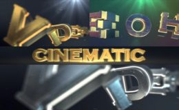 VIDEOHIVE CINEMATIC LOGO TEXT REVEAL