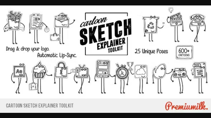 VIDEOHIVE CARTOON SKETCH EXPLAINER TOOLKIT