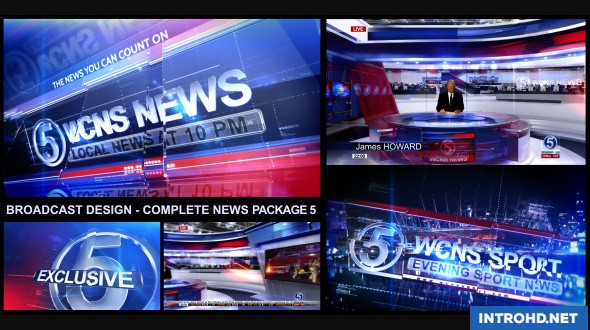 Broadcast Design – Complete News Package 5 Videohive