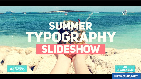 VIDEOHIVE SUMMER TYPOGRAPHY SLIDESHOW