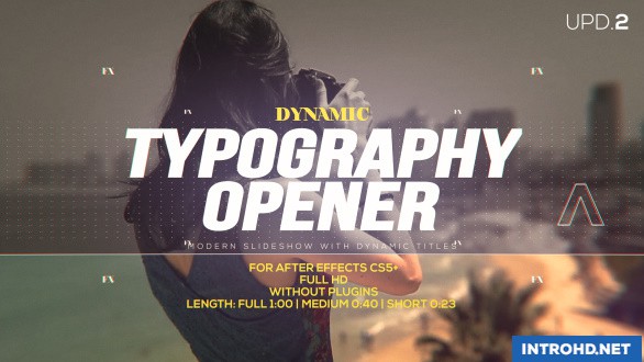 DYNAMIC TYPOGRAPHY OPENER – VIDEOHIVE