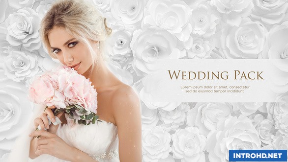 VIDEOHIVE WEDDING PACK – WHITE ROSES