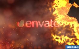VIDEOHIVE LOGO REVEAL FIRE