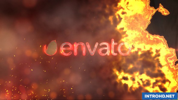 VIDEOHIVE LOGO REVEAL FIRE
