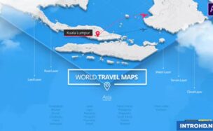 VIDEOHIVE WORLD TRAVEL MAPS – ASIA