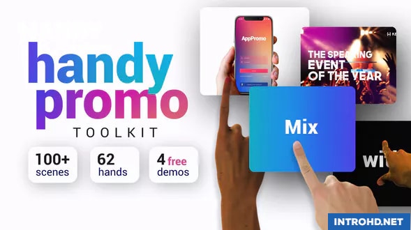 Videohive Handy Promo Kit | Touch Stomp Typography & Slideshow Toolkit