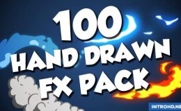 VIDEOHIVE 100 HAND DRAWN FX PACK - MOTION GRAPHIC