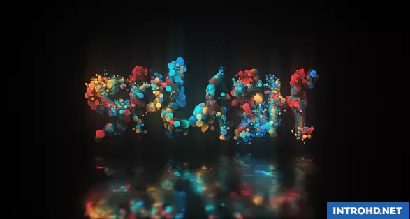 VIDEOHIVE GLOW PARTICLE LOGO