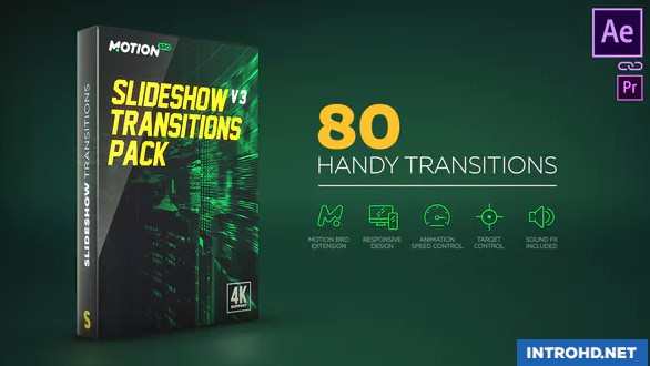 VIDEOHIVE SLIDESHOW TRANSITIONS PACK V4 [UPDATE 2018-10-24]