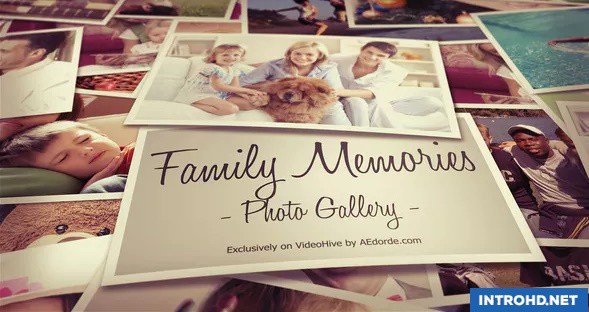 VIDEOHIVE PHOTO GALLERY – FAMILY MEMORIES