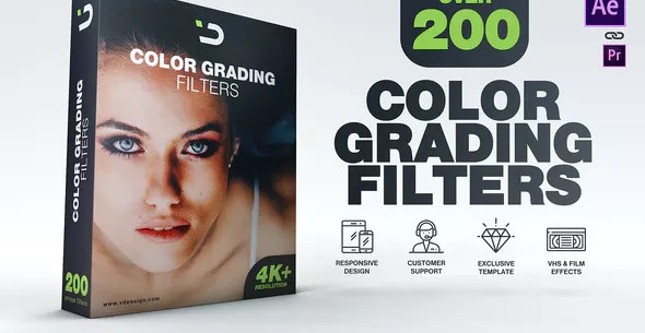 VIDEOHIVE 200 COLOR GRADING FILTERS