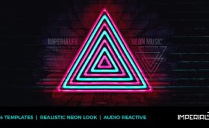 NEON MUSIC VISUALIZER AUDIO REACT – VIDEOHIVE