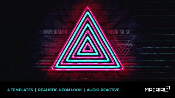 NEON MUSIC VISUALIZER AUDIO REACT – VIDEOHIVE