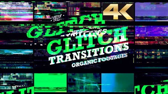 VIDEOHIVE GLITCH TRANSITION 4K – MOTION GRAPHIC